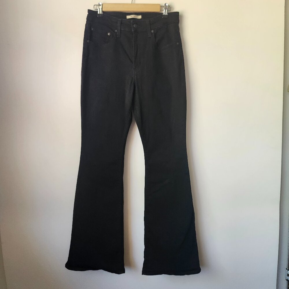 Levi's Black Flare Wide Leg Jeans